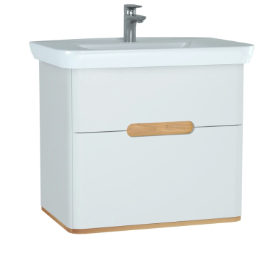 Тумба с раковиной VitrA Sento 80 60824 белая купить с доставкой. 100% Оригинал. Гарантия!