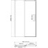Душевая дверь в нишу Wasserkraft Alme 15R30 130 см