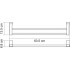 Полотенцедержатель Wasserkraft Leine White K-5040White двойной