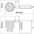Держатель туалетной бумаги Wasserkraft Exter K-5259 с держателем освежителя воздуха