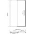 Душевая дверь в нишу Wasserkraft Dinkel 58R31 140 см