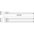 Полотенцедержатель Wasserkraft Rhein K-6231