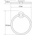 Полотенцедержатель Wasserkraft Rhein K-6260