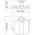 Держатель туалетной бумаги Wasserkraft Ammer K-7025