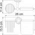 Держатель туалетной бумаги Wasserkraft Ammer K-7059 с держателем освежителя воздуха