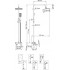 Душевая стойка Wasserkraft A17701 80/115x55,1 см