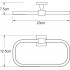 Полотенцедержатель Wasserkraft Dill K-3960