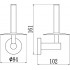 Держатель для туалетной бумаги Savol 87 (S-008752-1)