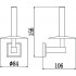 Держатель для туалетной бумаги Savol 95 (S-009552-1)