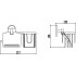 Держатель для туалетной бумаги и освежителя Savol 70 (S-L07051)